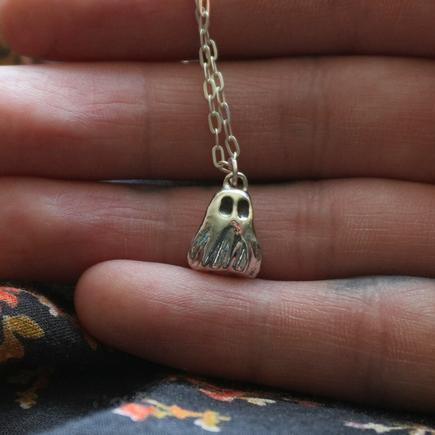 Ghost Charm Necklace